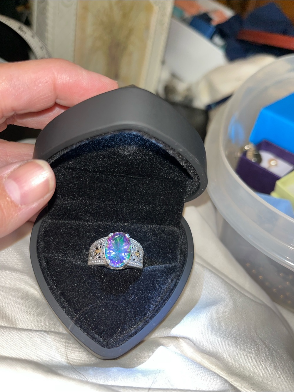 Robert Manse, Mystic Topaz Ring 7 3/4